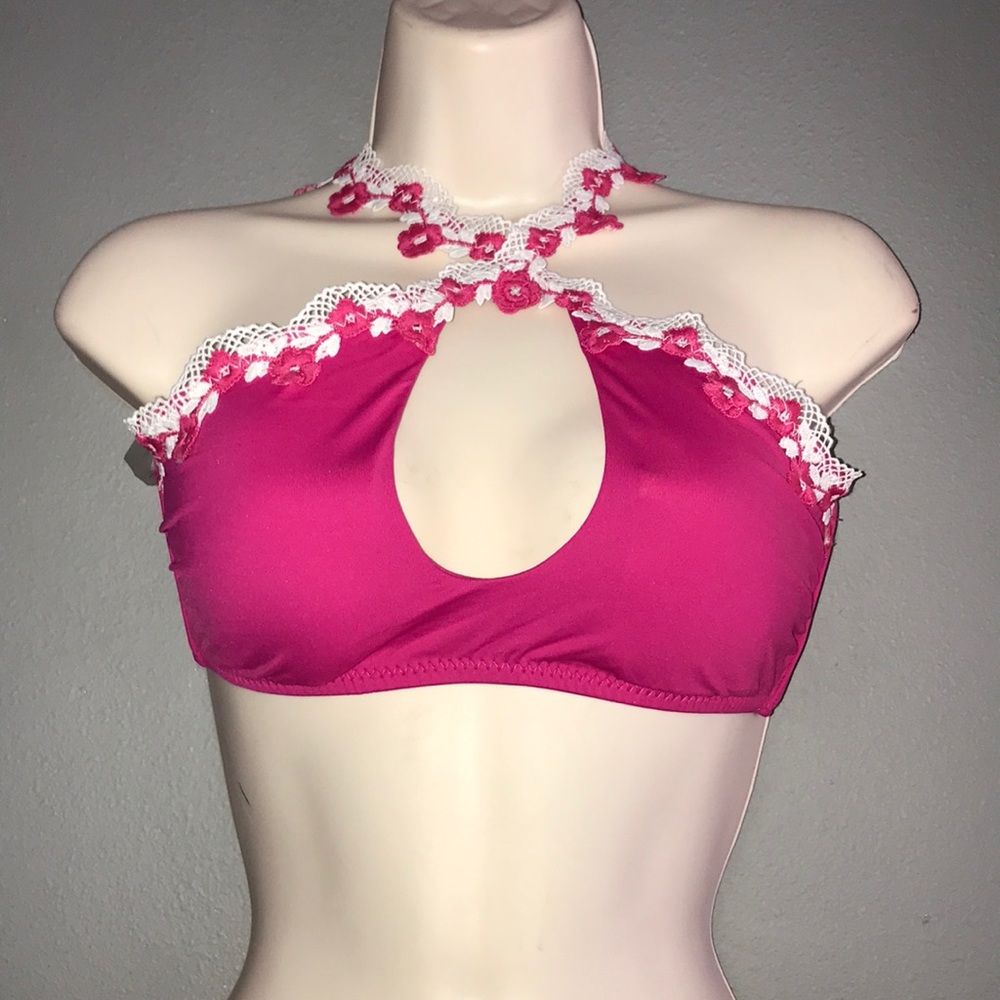 Trellis Halter Bikini Top